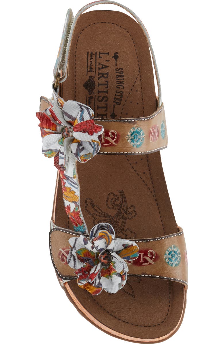 L'Artiste by Spring Step Erica Floral Slingback Sandal, Alternate, color,