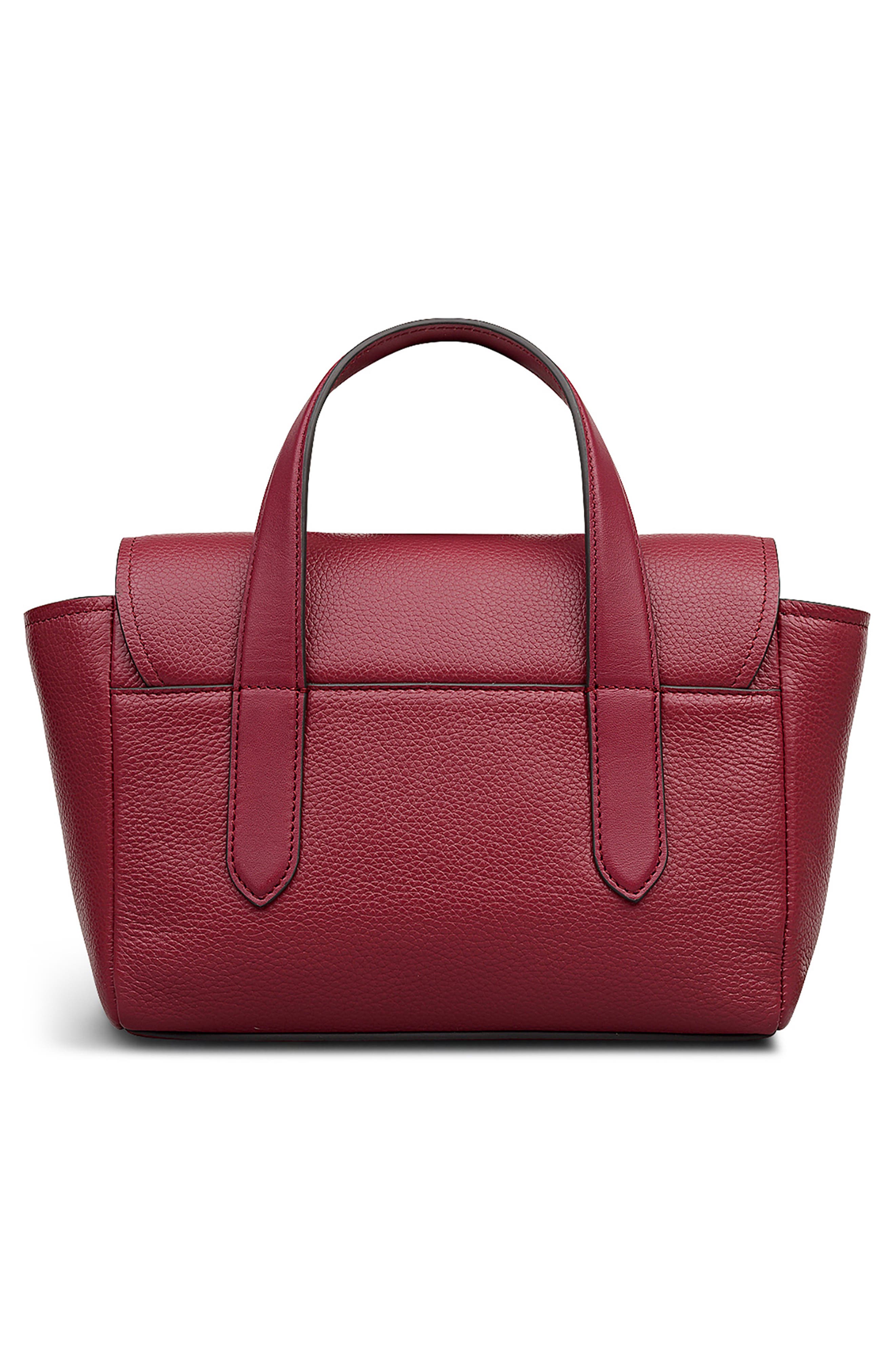 Radley Mayfair Lane Small Flapover Satchel Bag, Alternate, color, Carmine