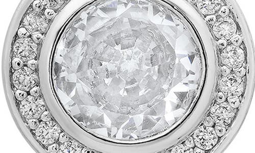 Hmy Jewelry Simulated Diamond Pavé Earrings In White