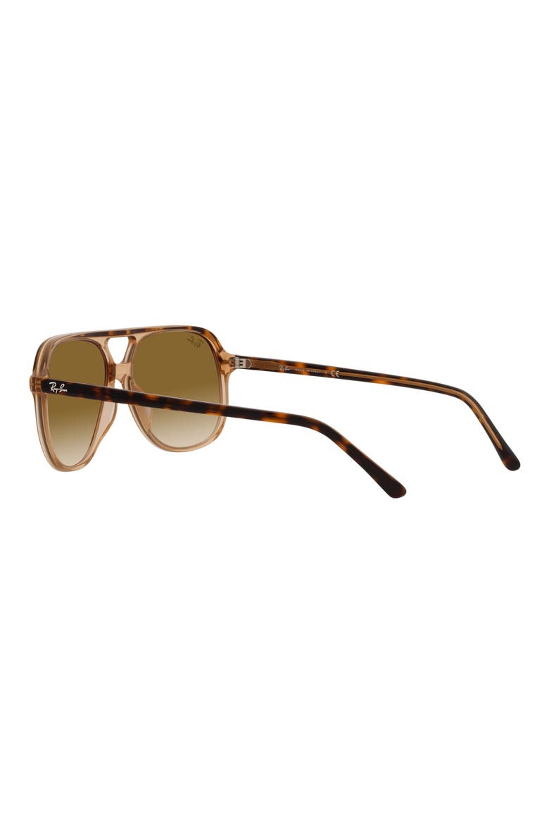 Bill 56mm Gradient Square Sunglasses, Alternate, color, TRANSPARENT BROWN