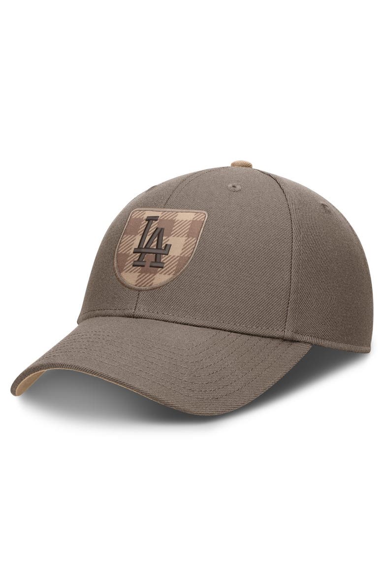 Men's Nike  Brown Los Angeles Dodgers Statement Rise Adjustable Hat, Main, color, Brown