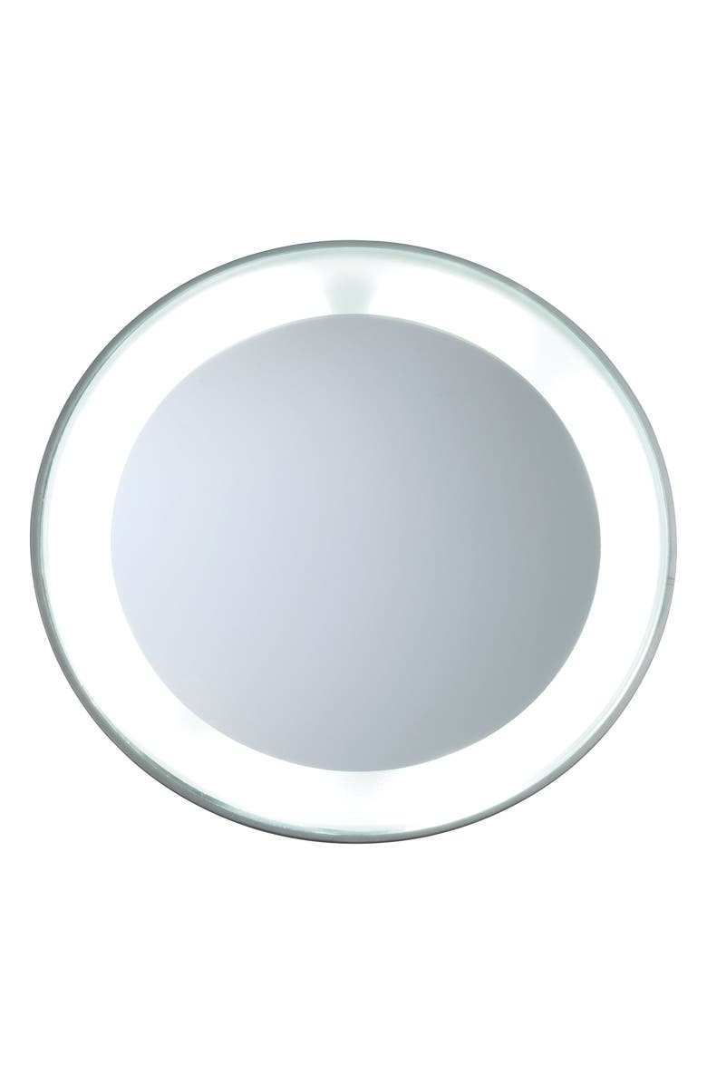 TWEEZERMAN Mini LED 15x Lighted Mirror, Main, color, 