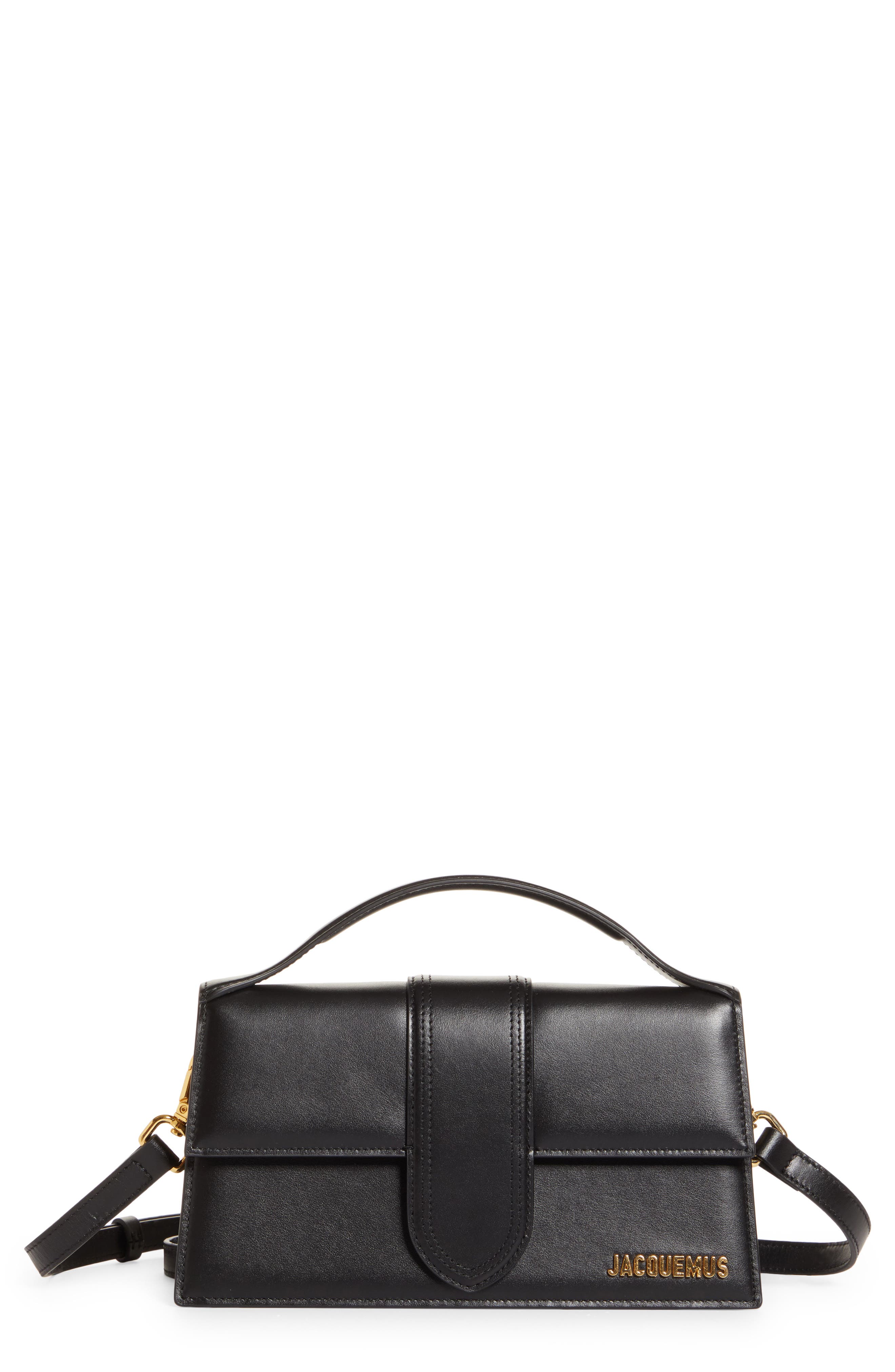 Jacquemus Le Bambino Grand Crossbody Satchel, Main, color, Black
