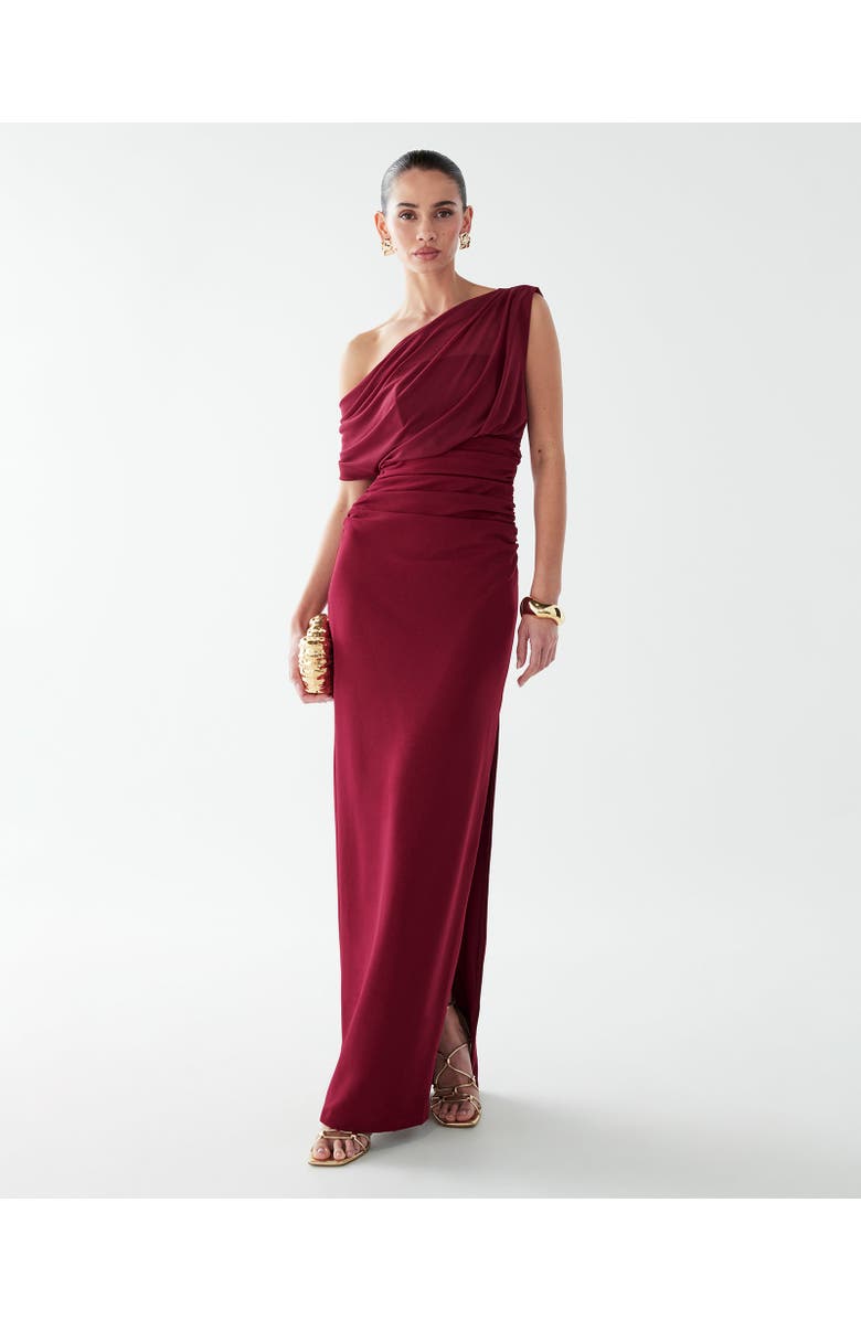 BWLDR Frea Maxi Dress, Main, color, Burgundy