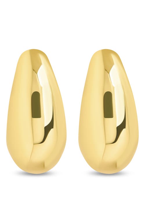 Sterling Forever Jolene Bubble Huggie Hoop Earrings In Gold