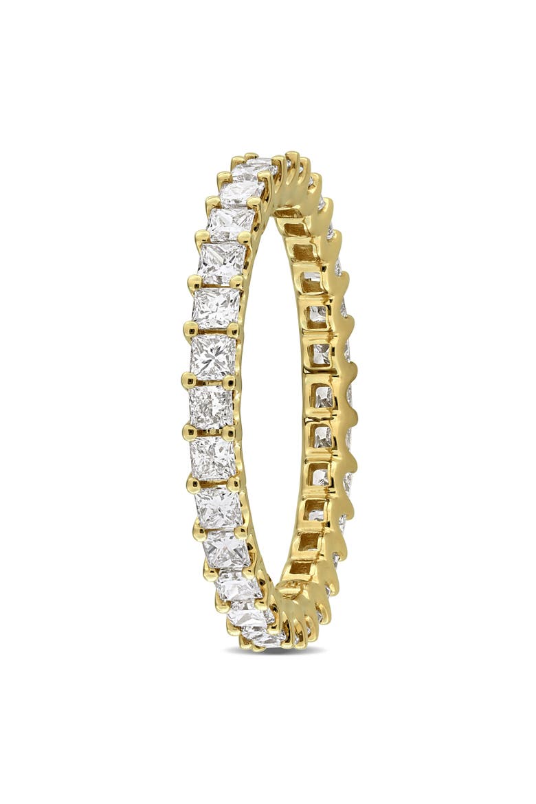 2 CTW Lab-Grown Diamond Princess Eternity Ring 14k, Alternate, color, Yellow Gold