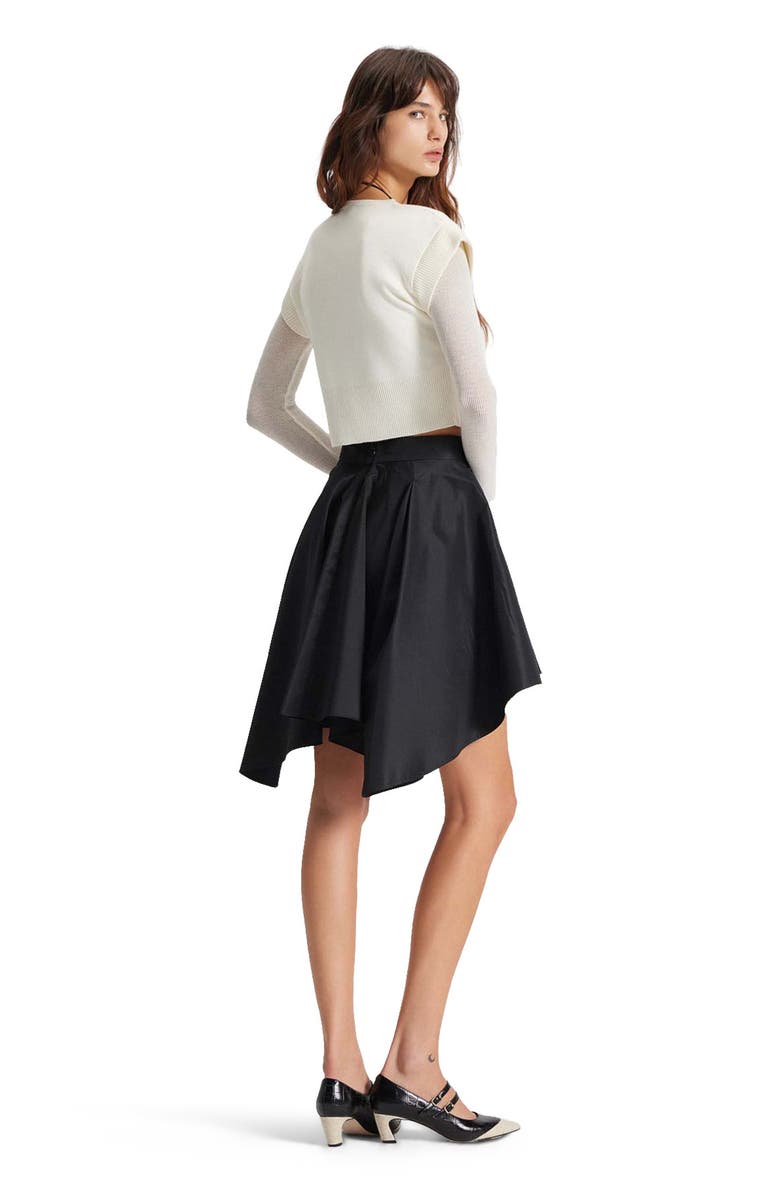 THEO The Label Theia Taffeta Hi-Low Skirt, Alternate, color, 