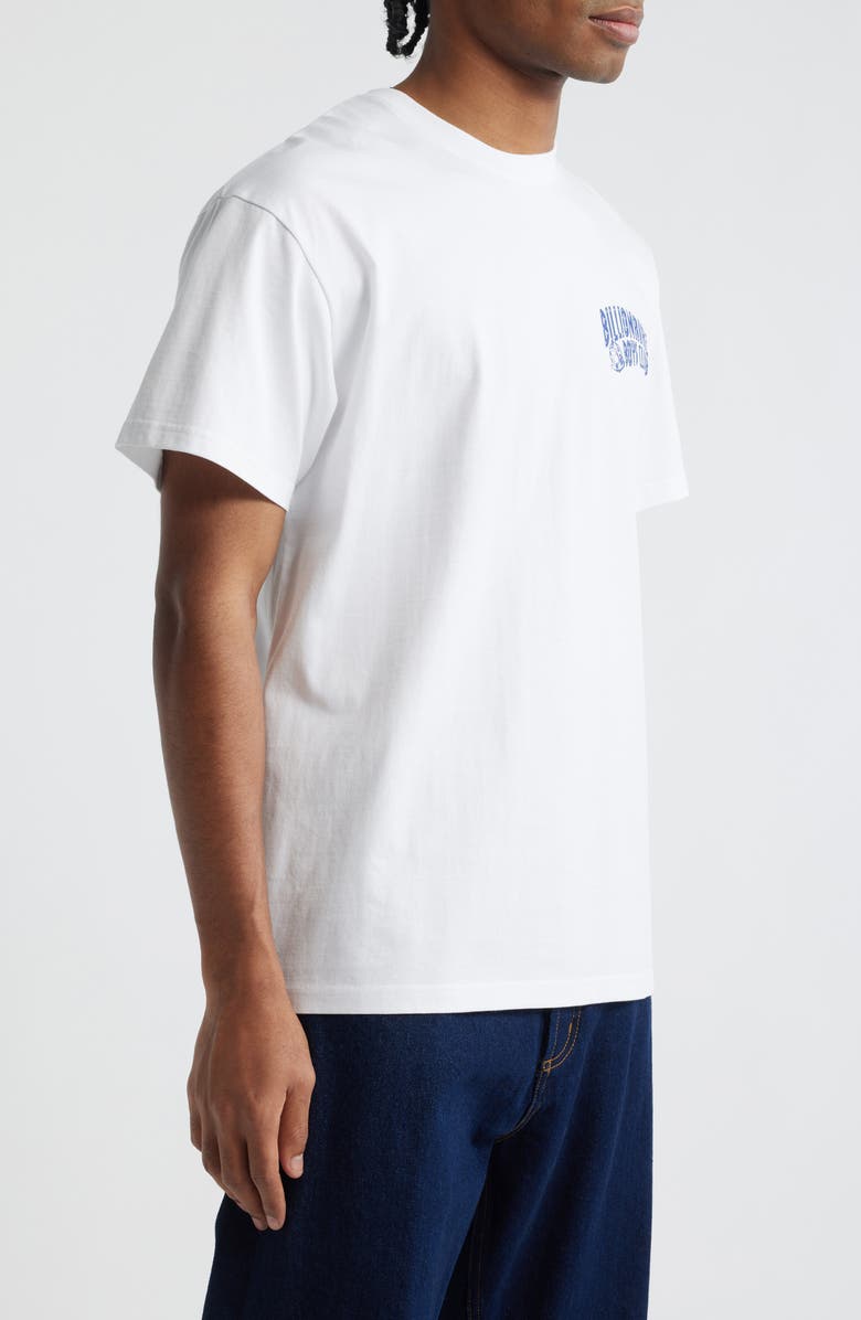 Billionaire Boys Club Curve Logo Short Sleeve Graphic T-Shirt, Alternate, color, White