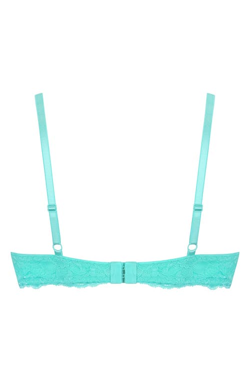 Shop Hunkemoller Hunkemöller Marine Lace Underwire Bra In Pool Blue