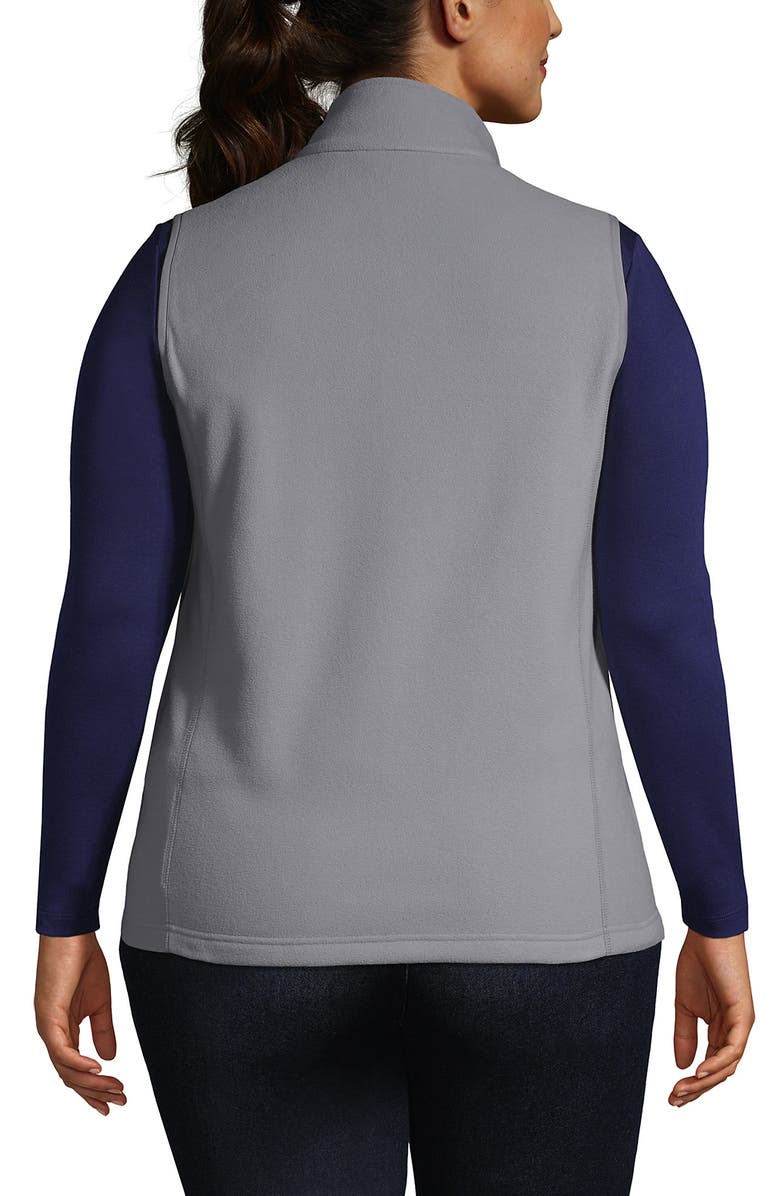 Lands' End Thermacheck 100 Fleece Vest, Alternate, color, Harbor Gray