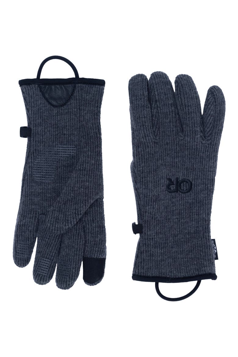 Flurry Sensor Gloves, Main, color, CHARCOAL