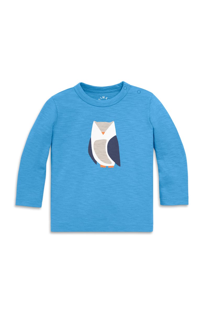 Primary Baby Long Sleeve Owl Tee, Main, color, 