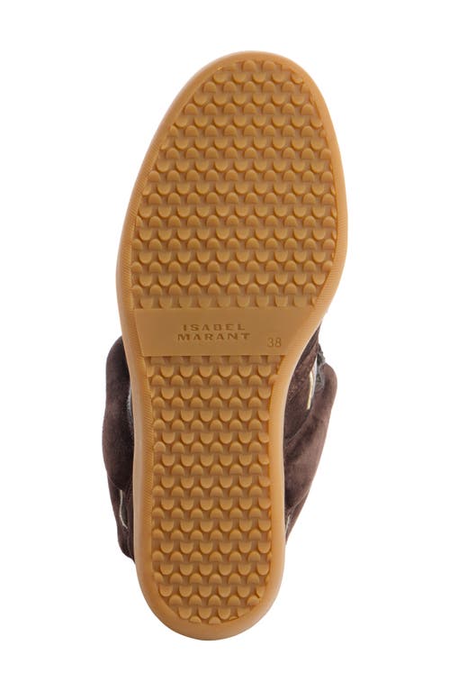 Isabel Marant Bekett Hidden Wedge High Top Sneaker In Brown