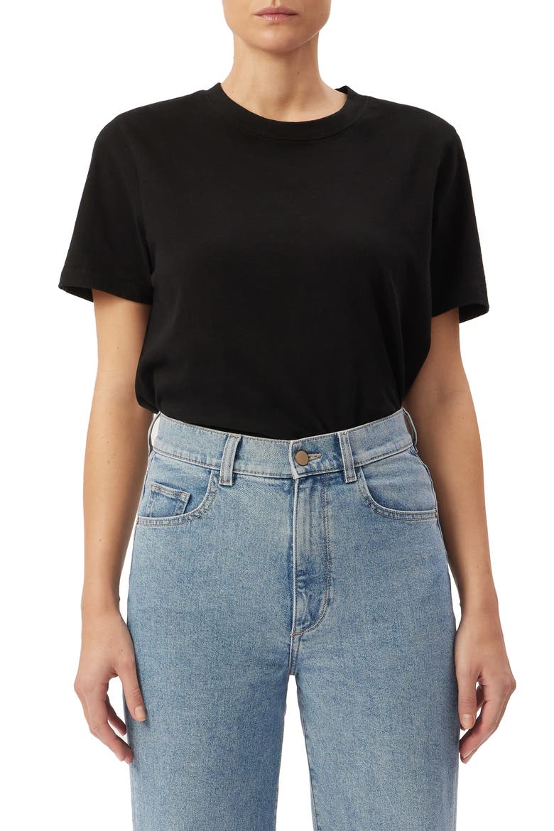 Essential Short Sleeve T-Shirt, Main, color, BLACK