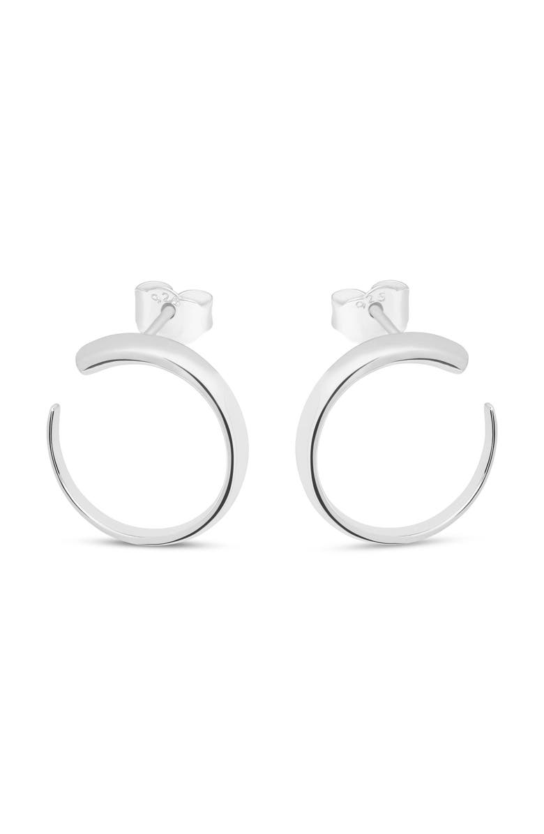 Lucy Quartermaine Large Luna Studs, Main, color, Sterling Silver