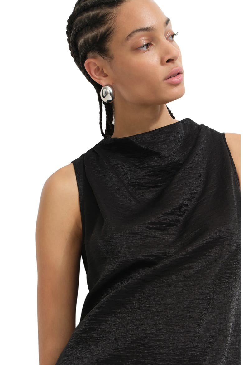 Senna Satin Gown, Alternate, color, BLACK
