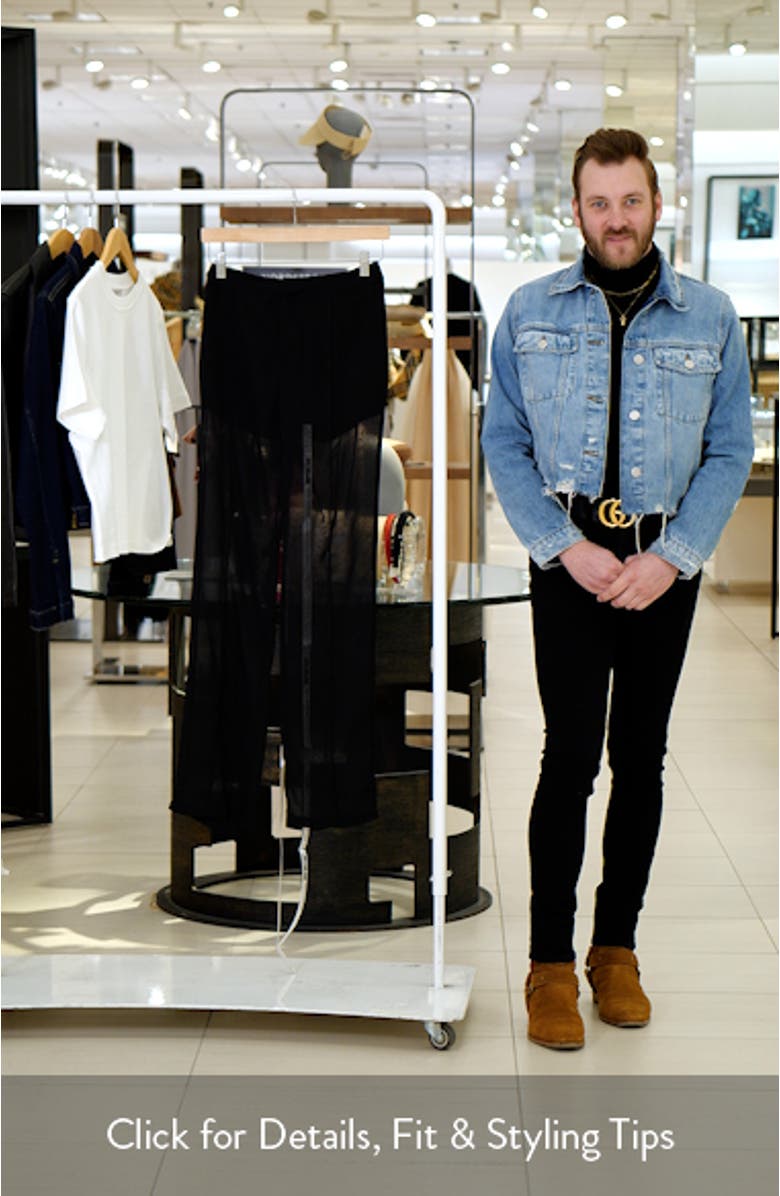 Straight Leg Sheer Mesh Pants, sales video thumbnail