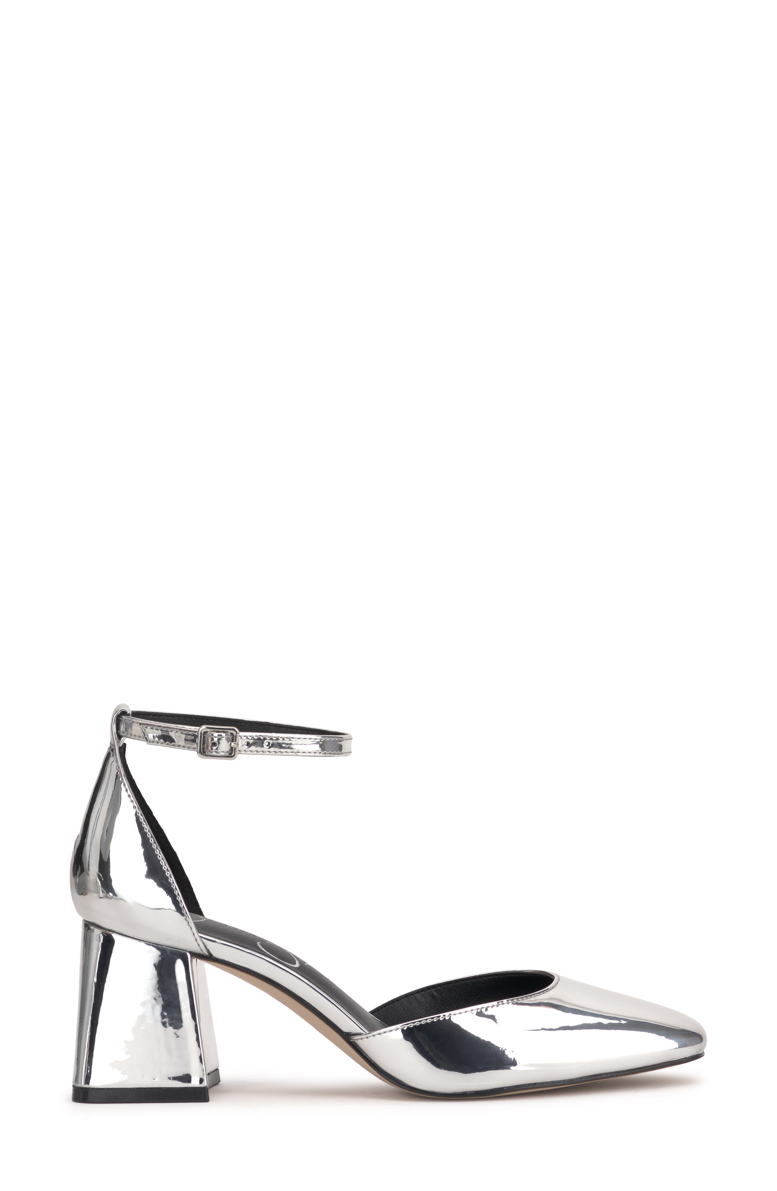 Jessica Simpson Fulian Block Heel Sandal, Alternate, color, Silver