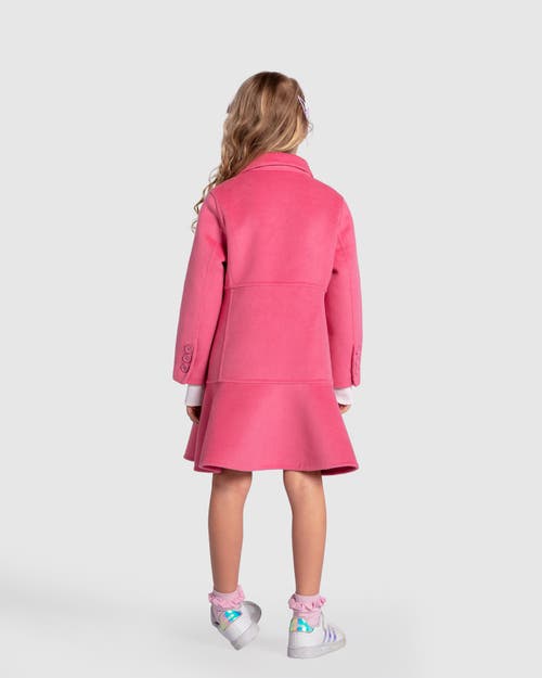 Belle & Bloom Good Manners Wool Blend Fitted Coat In Pink