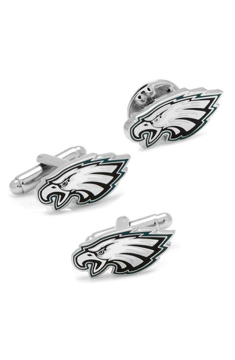 NFL Philadelphia Eagles Cuff Links & Lapel Pin Gift Set