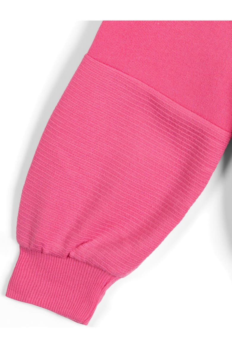 Fleece Sweatshirt and Joggers Set, Alternate, color, Carmine Rose Pink