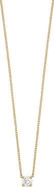 Bony Levy 14K Gold Diamond Solitaire Pendant Necklace - 0.12 ctw