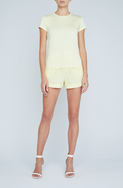 L Agence Ressi Slim-fit Tee In Pale Daffodil