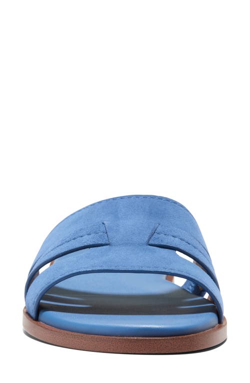 Cole Haan Flynn Slide Sandal In Dutch Blue Suede