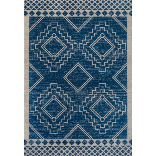 Jonathan Y Amir Moroccan Beni Souk Area Rug In Navy/ivory