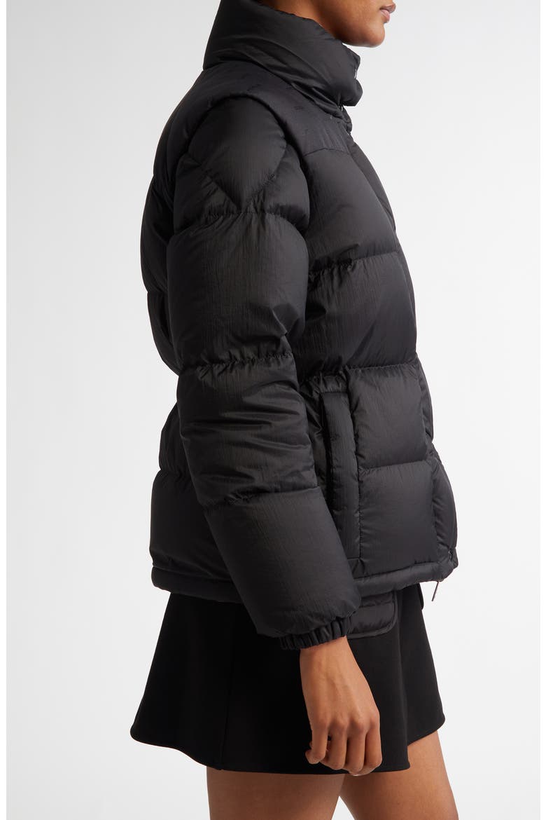 Verone Convertible Down Puffer Jacket, Alternate, color, BLACK