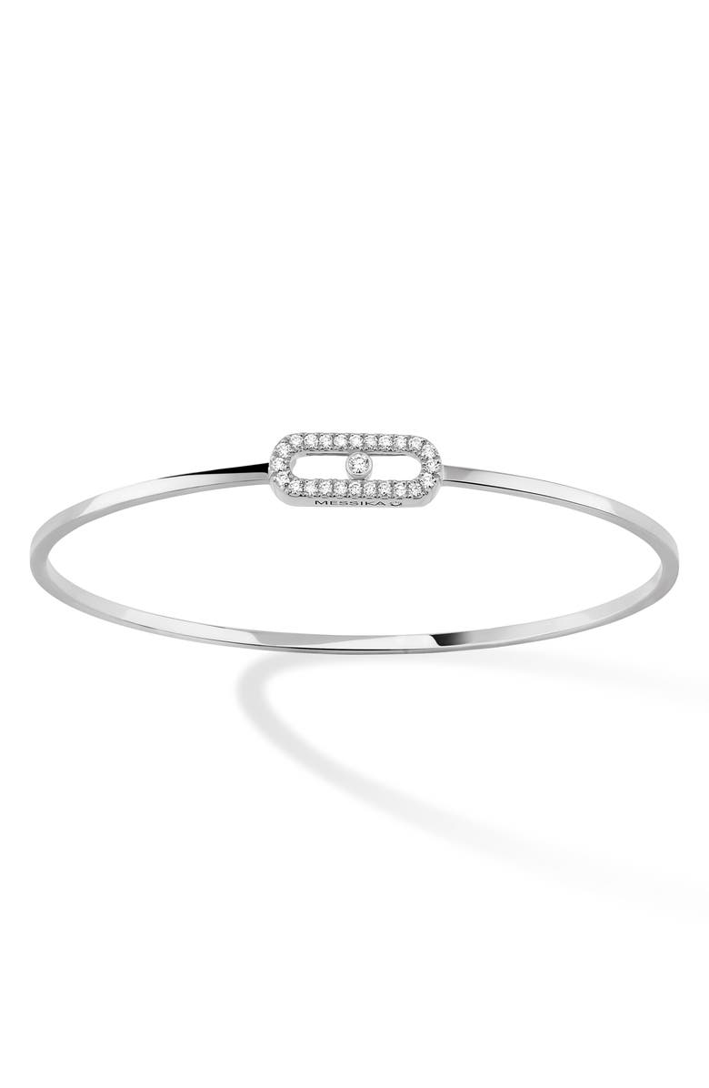 Messika Move Uno Pavé Diamond Bangle, Main, color, 