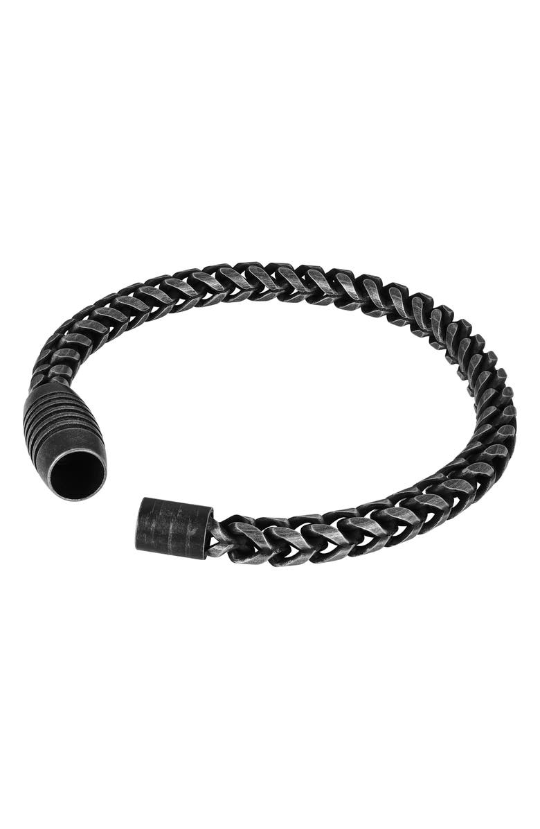 GEOFFREY BEENE Men's Franco Chain Bracelet, Alternate, color, Black