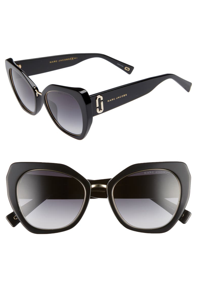 Marc Jacobs 53mm Cat Eye Sunglasses, Main, color, 