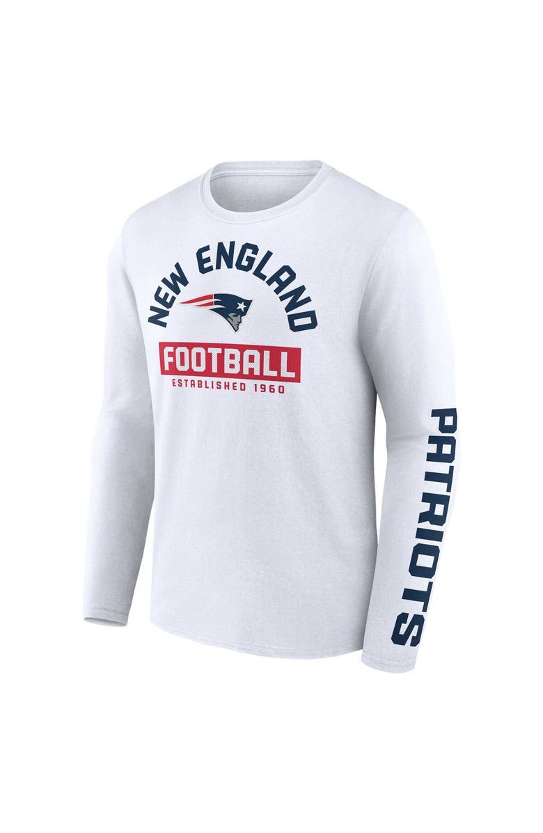 FANATICS Men's Fanatics Branded White New England Patriots Long Sleeve T-Shirt, Alternate, color, White