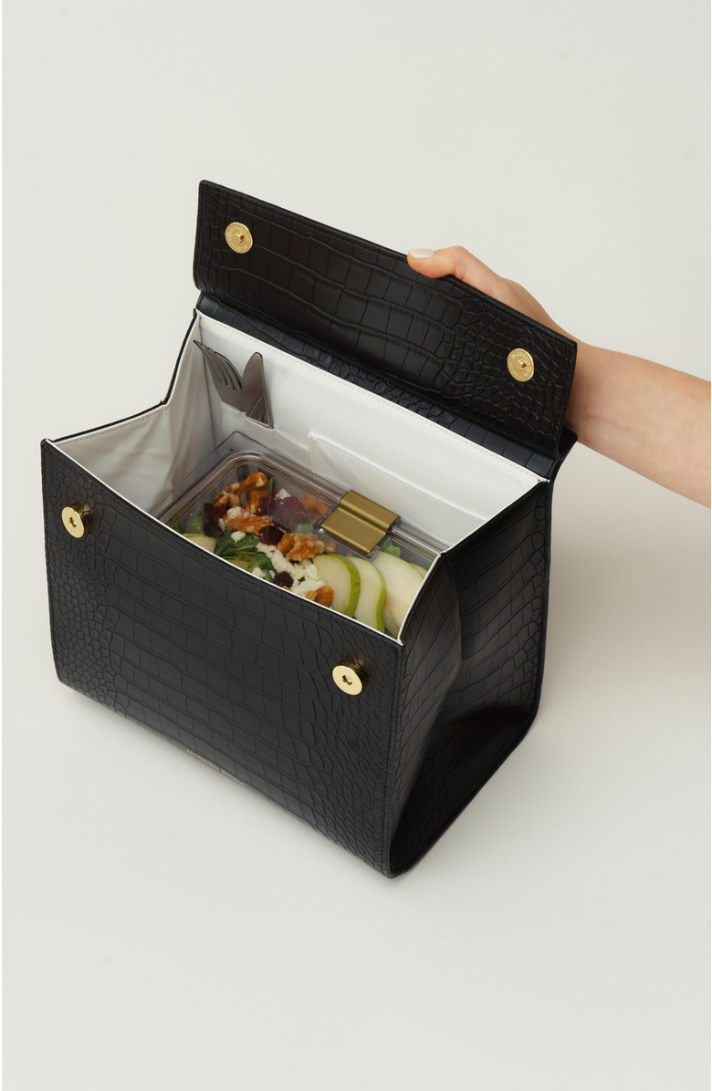 Modern Picnic THE LUNCHER, Alternate, color, Black Croc