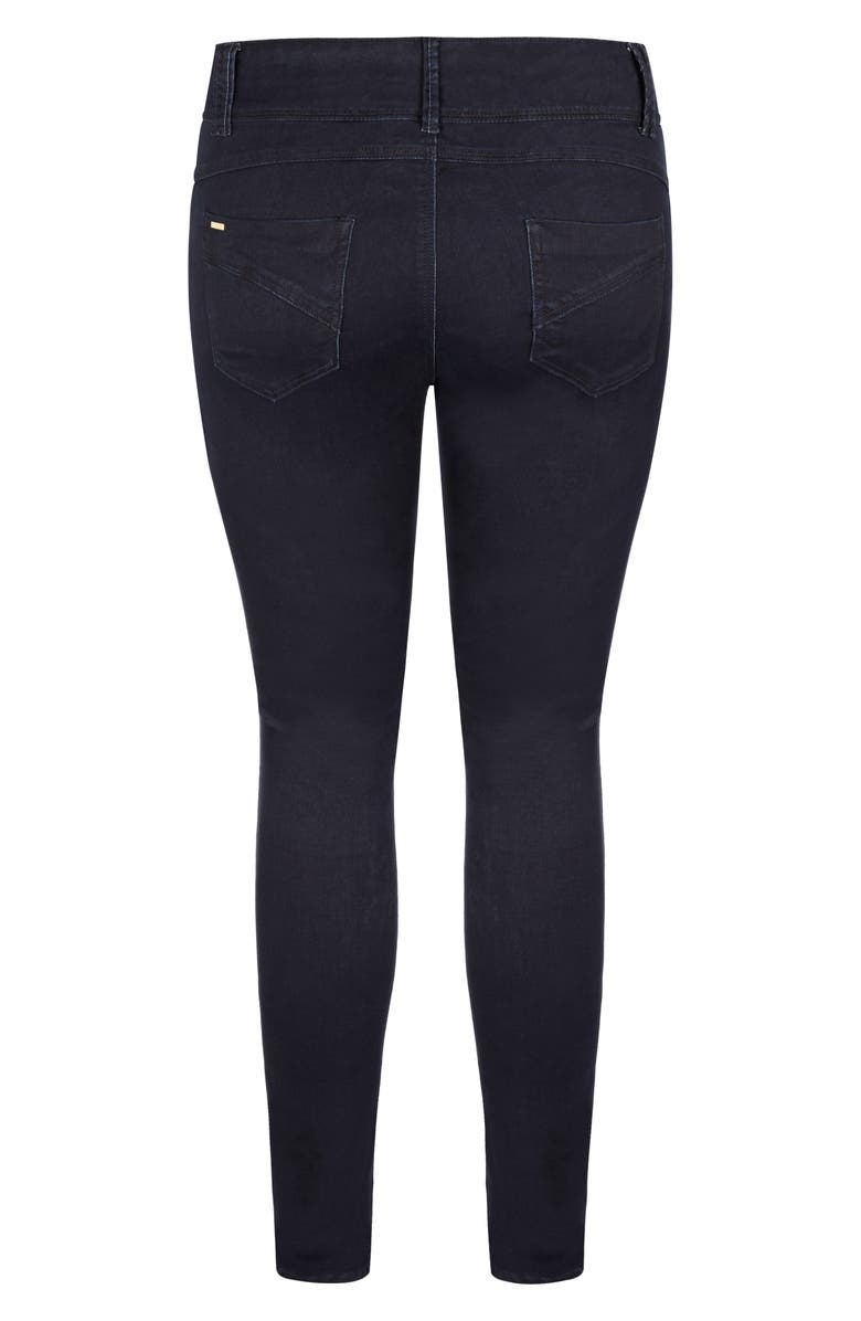 City Chic Asha Skinny Jeans, Alternate, color,
