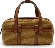 LA PORTEGNA Bibi Jute Bag With Shoulder Strap And Iconic Knots