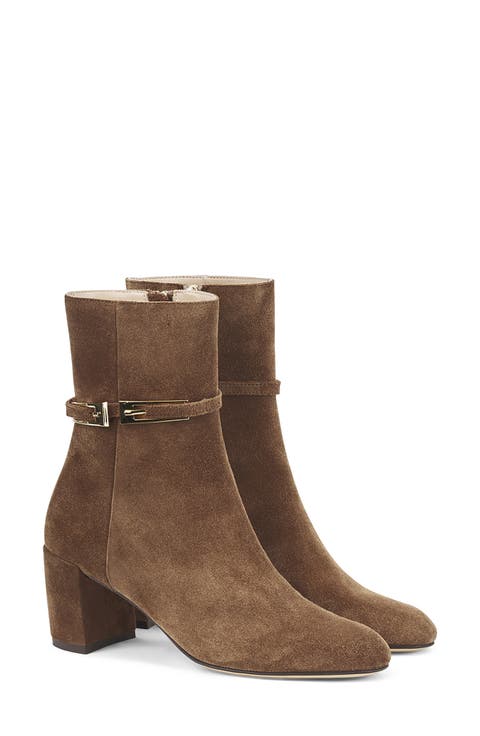 Lynn Buckle Leather Bootie