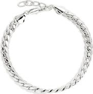 Sterling Forever Classic Cuban Chain Bracelet