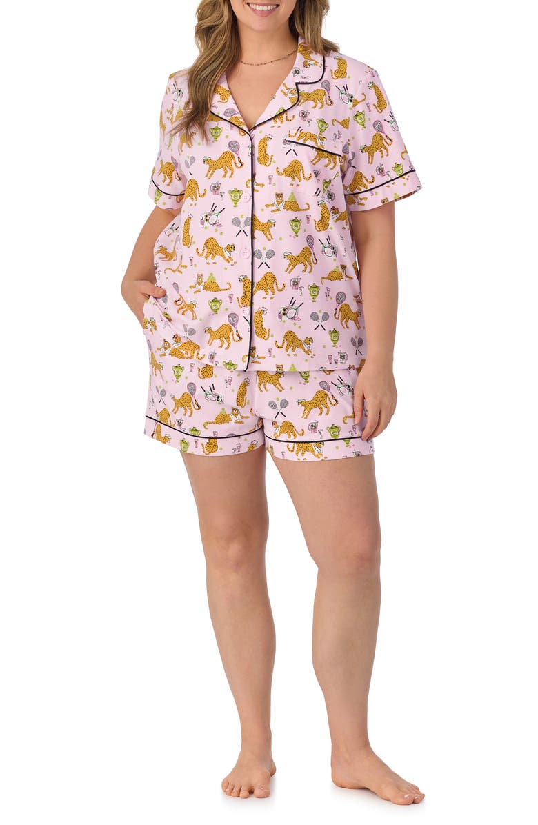 BedHead Pajamas Print Stretch Organic Cotton Jersey Short Pajamas, Alternate, color, 
