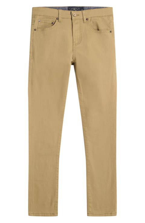 Kids' Slim Fit Five-Pocket Twill Pants (Big Kid)