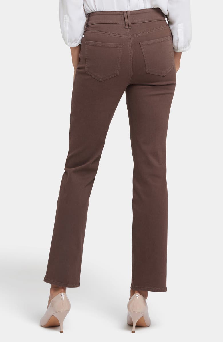 NYDJ Marilyn High Waist Straight Leg Jeans, Alternate, color, Coffee Bean