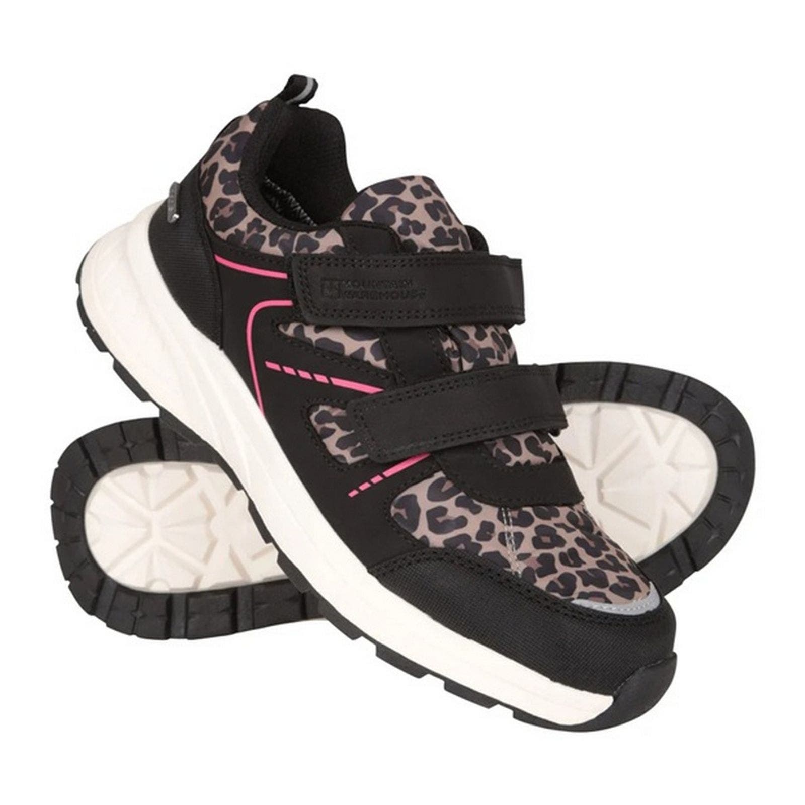 Childrens/Kids Jupiter Adaptive Leopard Waterproof Sneakers, Alternate, color, Pink