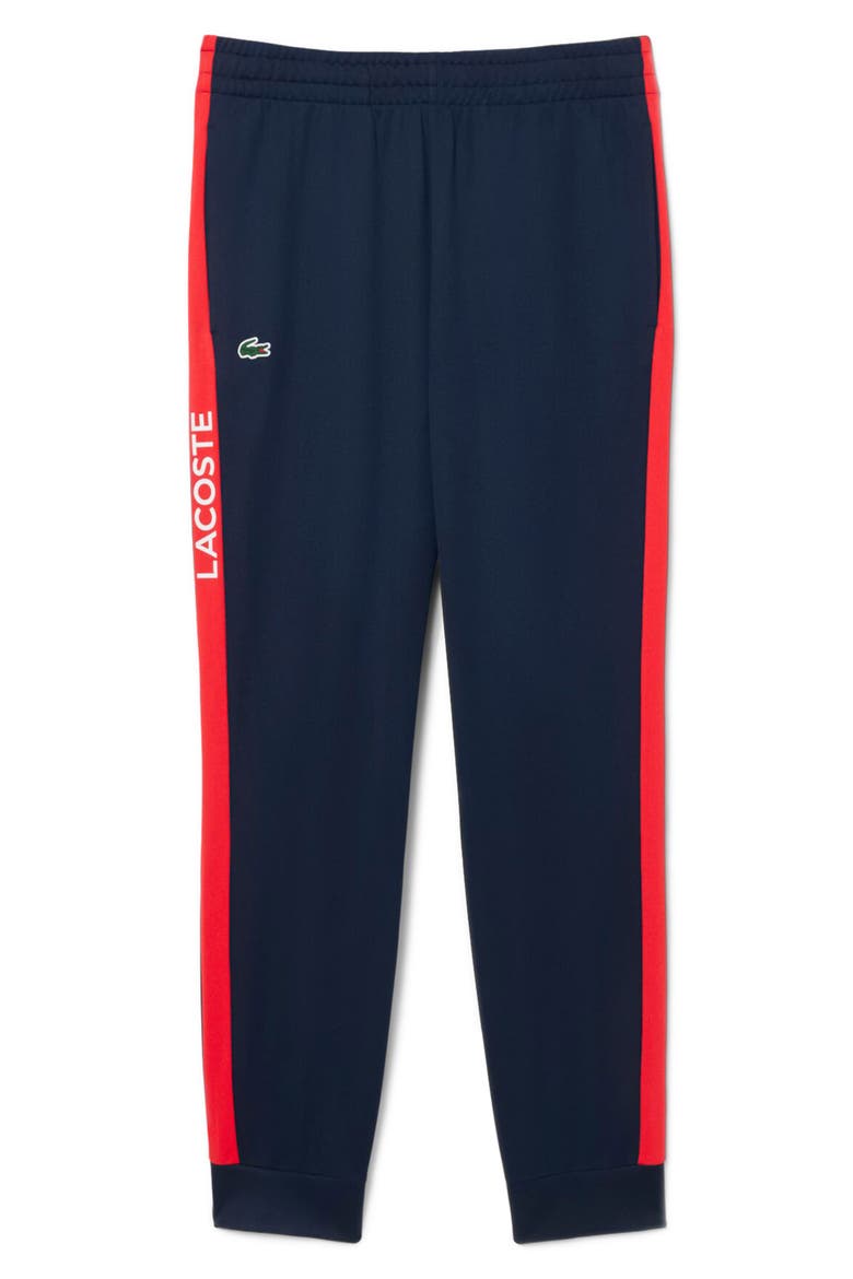 Side Stripe Track Pants, Alternate, color, NAVY BLUE/ GRENADINE