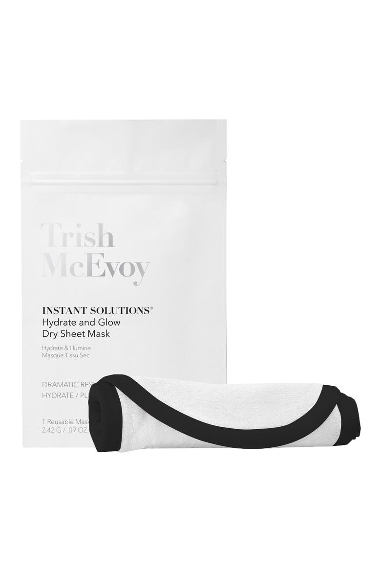Makeup Eraser + Instant Solutions Hydrate & Glow Dry Sheet Mask, Main, color, NO COLOR