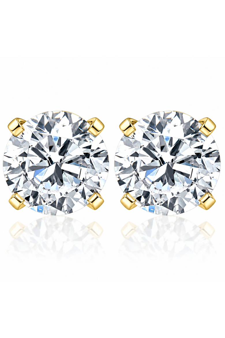 2.50Ct T.W. Round Cut 14k Diamond Studs Lab Grown Women's Earrings, Main, color, 14k White Gold
