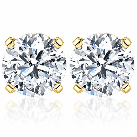 2.50Ct T.W. Round Cut 14k Diamond Studs Lab Grown Women's Earrings