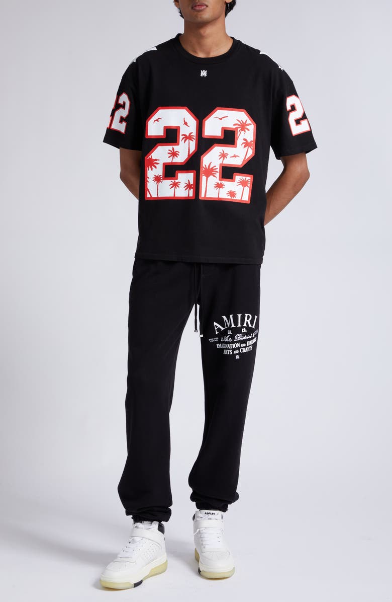 AMIRI Arts District Graphic Joggers, Alternate, color, Black