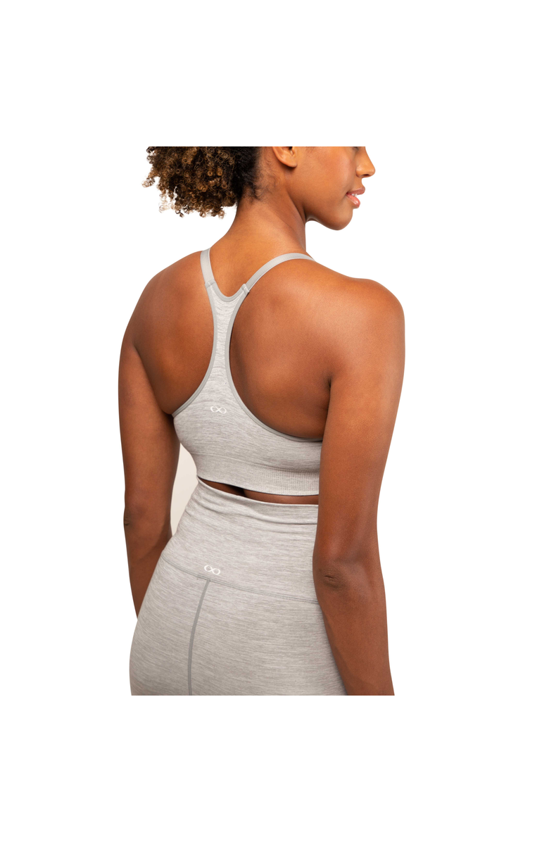 Modern Eternity Maternity Layla Yoga Racer Back Nursing bra, Alternate, color, Graphite Melange