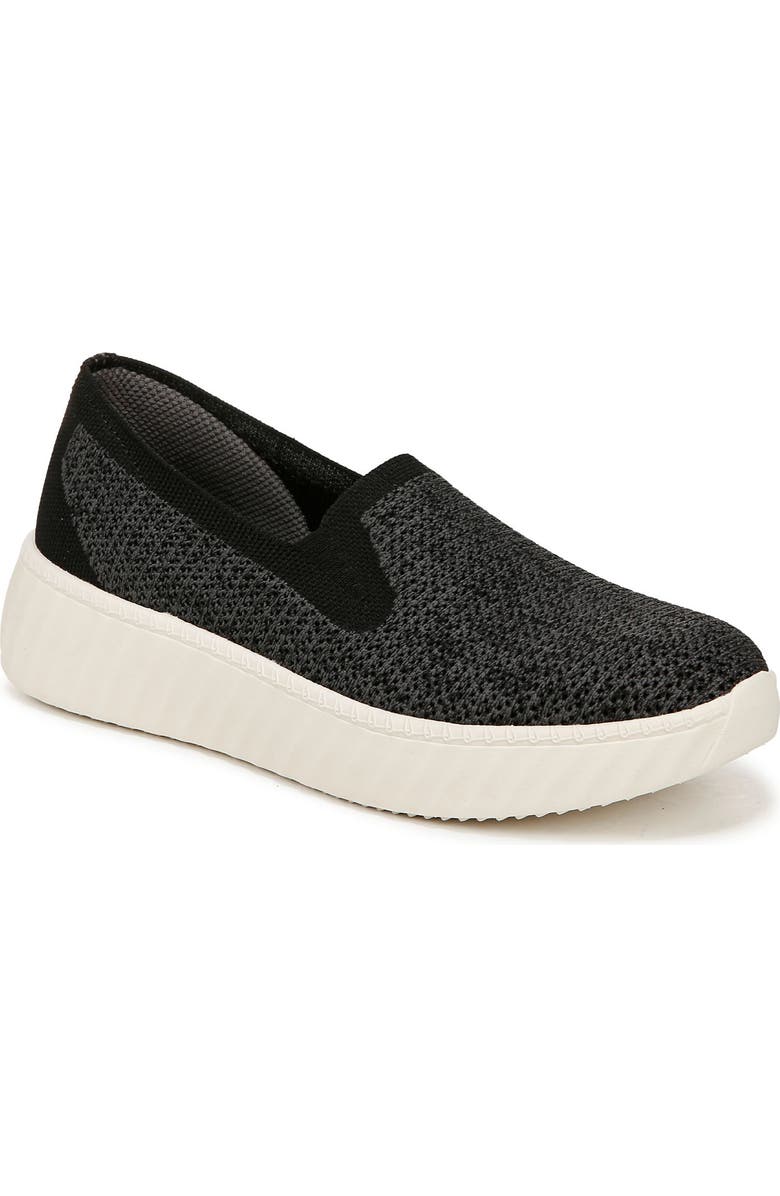 LifeStride Wednesday Knit Slip-On Sneaker, Main, color, Black Heathered Knit